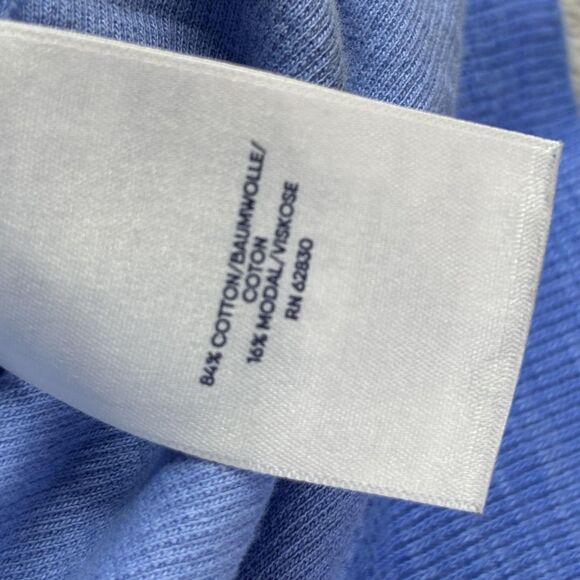 Lands End Pullover Mens 4XL Blue Quarter Zip Sweater Knit Long Sleeve Big Tall - Picture 9 of 12